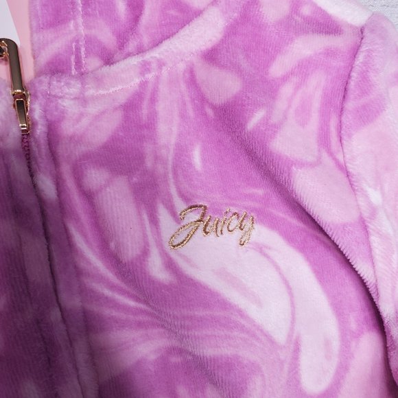 Juicy Couture Girls Velour Track Suit Size 5 - Picture 10 of 13